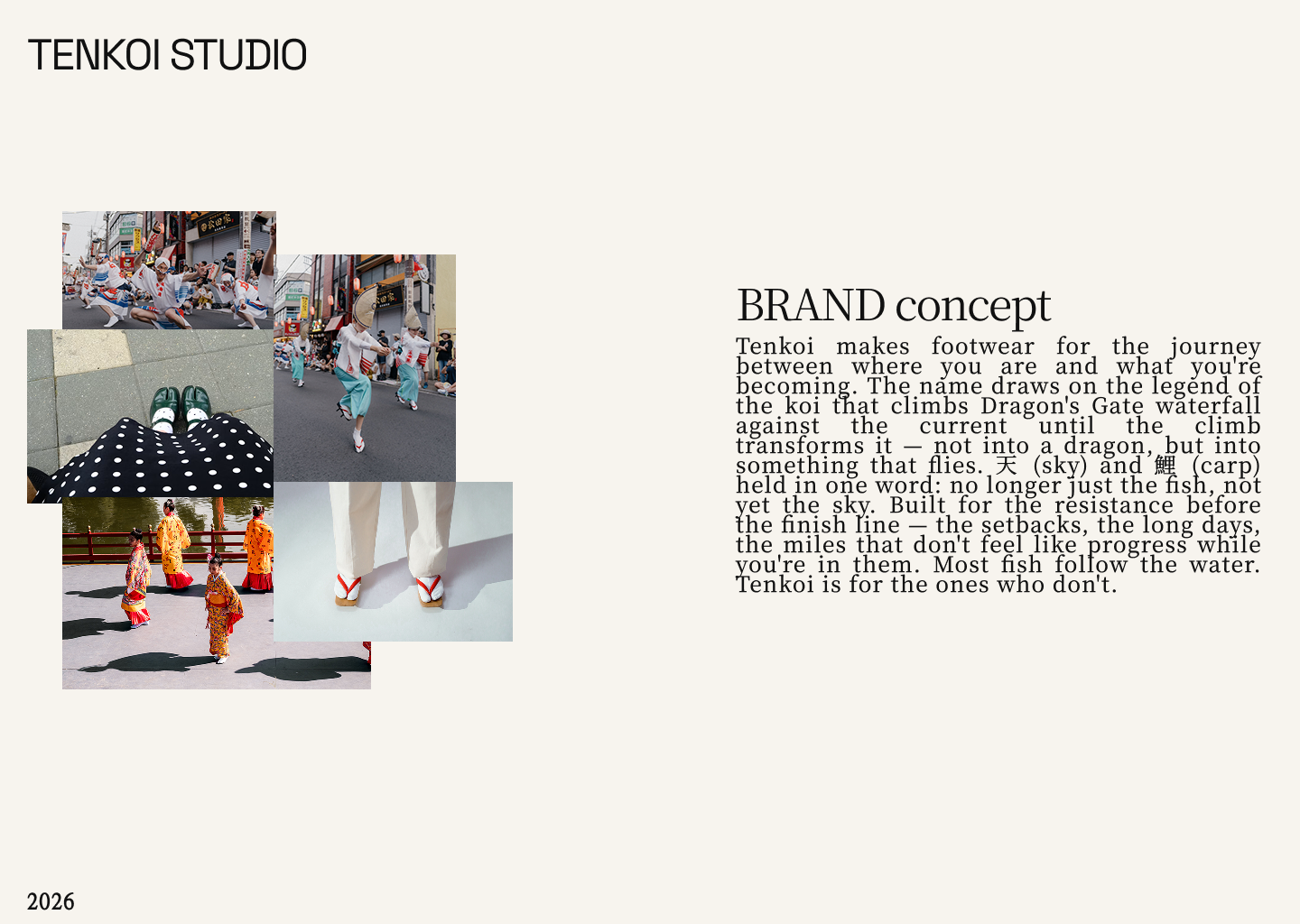 Tenkoi Studio — Brand concept